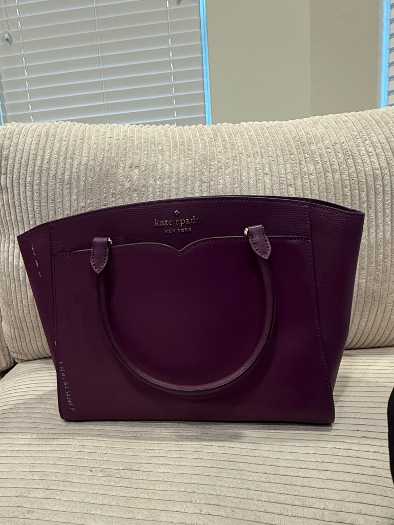 Kate Spade Purple Women's Shoulder Bag - Elegant Plum Interior